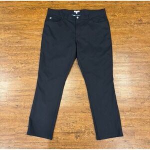 Peter Millar Black EB66 Performance Casual Golf Five-Pocket Chino Pant Men 40x31